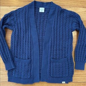 abercrombie kids slouchy non-closure cardigan, size 7/8